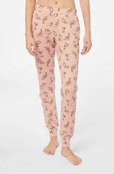 Женские бежевые брюки с узором DANNE Бежевый L Etam 6539370