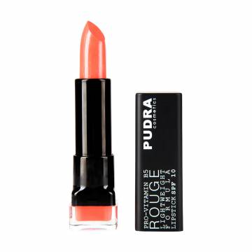 Помада для губ Pudra Cosmetics Rouge Lightweight Formula Lipstick SPF10 с провитамином B5, 03 Biege Rose, 4.5 мл Помада для губ Pudra Cosmetics Rouge Lightweight Formula Lipstick SPF10 с провитамином B5, 03 Biege Rose, 4.5 мл