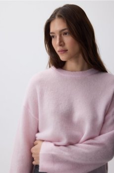 Reserved - Джемпер із додаванням вовни й мохеру - пастельний рожевий - 594IN-03X