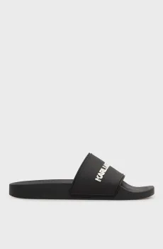 Мужские черные слайдеры KONDO Черный 41 Karl Lagerfeld KL70004C