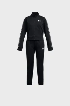 Детский черный спортивный костюм (кофта, брюки) UA Icon Knit Crp Tracksuit Черный 8 Under Armour 1386528-001