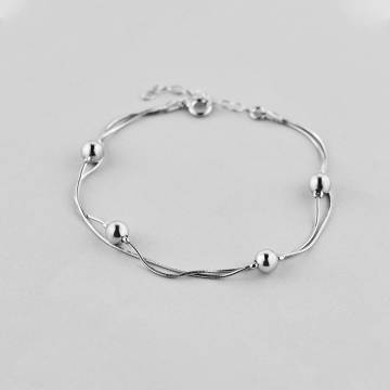 Серебряный браслет Minimal ф-1/06р/18-подв Серебряный браслет Minimal ф-1/06р/18-подв