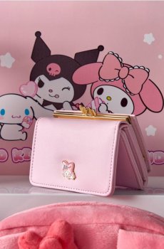 Маленький гаманець з декоративною застібкою My Melody - пастельний рожевий