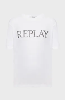 Женская белая футболка Белый XS Replay W3379B.000.20994