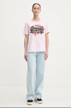 Хлопковая футболка Superdry