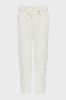 Мужские белые брюки Белый 50 BOSS 50553555;131