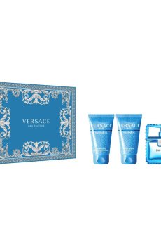 Парфюмированный набор мужской Versace Eau Fraiche (туалетная вода, 50 мл + бальзам после бритья, 50 мл + гель для душа, 50 мл)