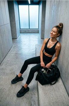 Спортивний топ - чорний