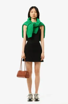 Женская черная футболка Черный 40 Lacoste TF5388031