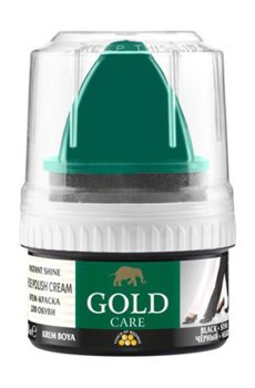 Крем-краска для обуви Gold Care Instant Shine Shoe Polish Cream Черный, 50 мл