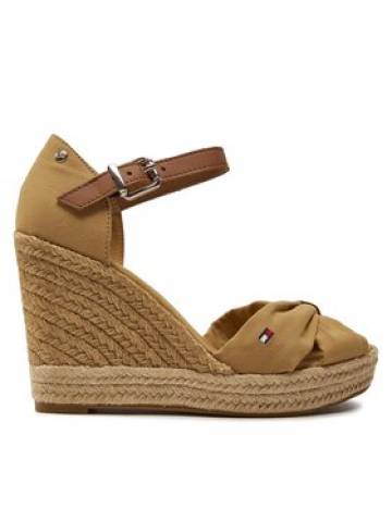 Tommy Hilfiger Еспадрильї Basic Open Toe High Wedge FW0FW04784 Коричневий Tommy Hilfiger Еспадрильї Basic Open Toe High Wedge FW0FW04784 Коричневий