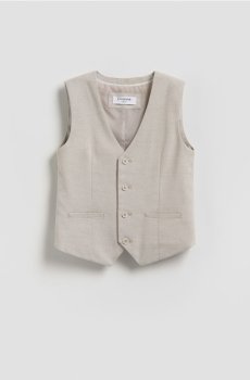 Reserved - Елегантний жилет - бежевий - 323IL-80X