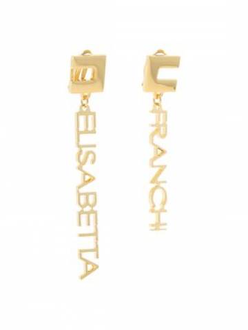 Elisabetta Franchi Кліпси OR-55K-42E2-V210 Золотий Elisabetta Franchi Кліпси OR-55K-42E2-V210 Золотий