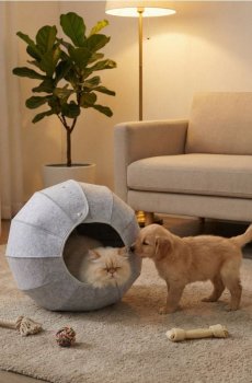 Модульне ліжечко для кота - сірий