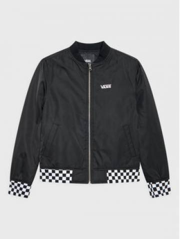 Vans Куртка бомбер Radically Happy VN0A7RUE Чорний Regular Fit Vans Куртка бомбер Radically Happy VN0A7RUE Чорний Regular Fit