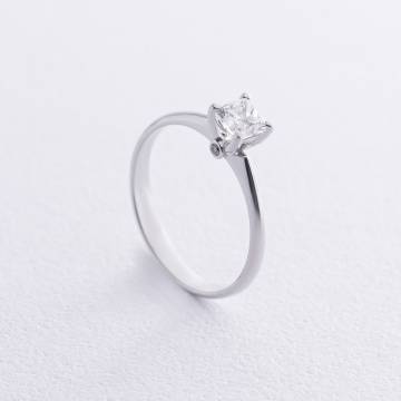 Помолвочное кольцо с бриллиантами (белое золото) 236511121 Помолвочное кольцо с бриллиантами (белое золото) 236511121