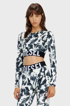 Женский топ с узором MELISSA Разноцветный S Diesel A18281 0AMEP