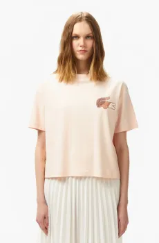 Женская розовая футболка Розовый 38 Lacoste TF0504HCZ