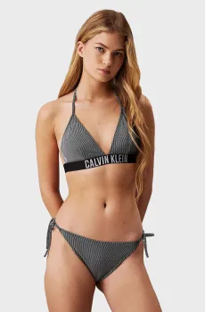Женский лиф от купальника в полоску TRIANGLE-RP Черный L Calvin Klein KW0KW02610