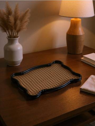 Декоративна таця - чорний Декоративна таця - чорний