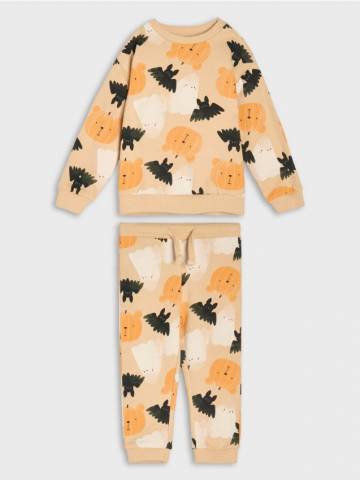 Трикотажний комплект - бежевий