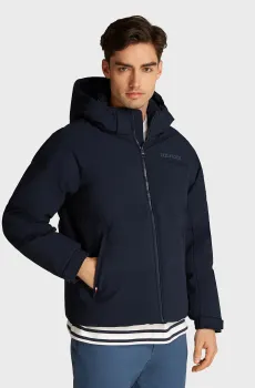 Мужской темно-синий пуховик GOOSE DOWN HOODED JACKET Синий XXL Tommy Hilfiger MW0MW36759