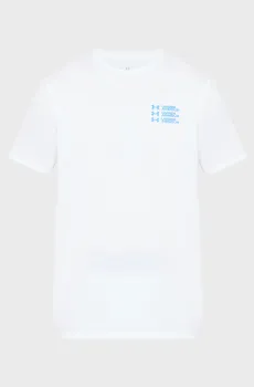 Мужская белая футболка UA TRIPLE STACK LC LOGO SS Белый XL Under Armour 6004173-100
