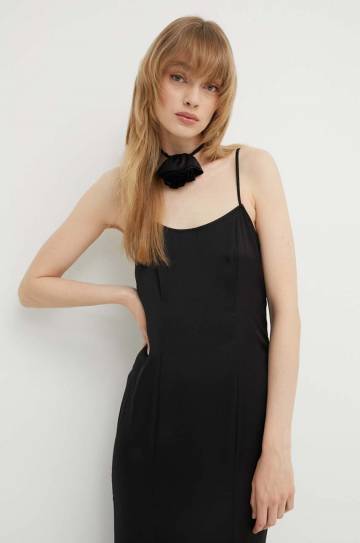 Платье Blugirl Blumarine цвет чёрный maxi прямое RA4122.T1942 Платье Blugirl Blumarine цвет чёрный maxi прямое RA4122.T1942