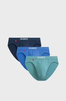 Мужские брифы (3 шт) Разноцветный XL Atlantic 3MP-094
