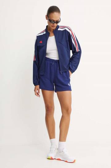 Кофта adidas Tiro женская цвет синий с аппликацией IZ2054 Кофта adidas Tiro женская цвет синий с аппликацией IZ2054