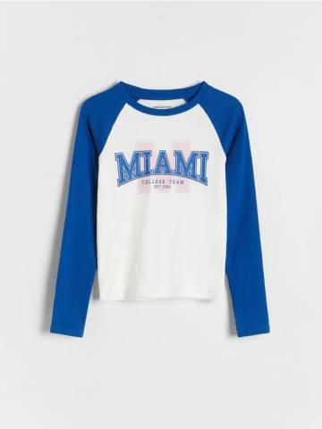 Reserved - GIRLS` BLOUSE - світло-блакитний - 497EC-50X Reserved - GIRLS` BLOUSE - світло-блакитний - 497EC-50X
