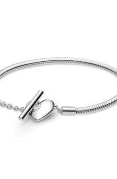 Браслет із T-застібкою у вигляді серця