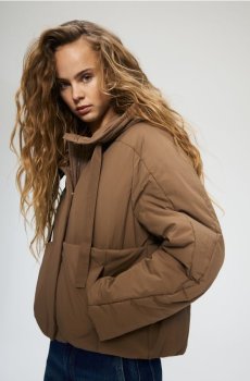 Reserved - Куртка з кишенями - сіро-коричневий - 520IA-74X