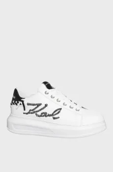 Женские белые кожаные кроссовки KAPRI Белый 38 Karl Lagerfeld KL62572