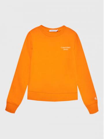 Calvin Klein Jeans Світшот Stack Logo IB0IB01292 Оранжевий Regular Fit Calvin Klein Jeans Світшот Stack Logo IB0IB01292 Оранжевий Regular Fit