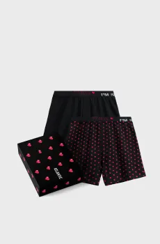 Мужские черные трусы (2 шт) Черный XL Atlantic 2GMB-011