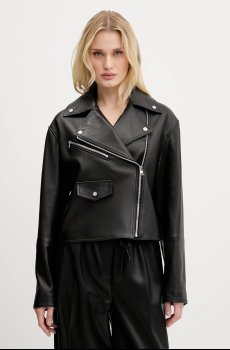 Кожаная куртка HUGO Laridas