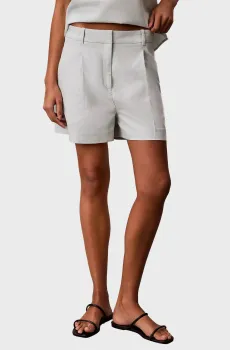Женские мятные льняные шорты ENTRY PP Ментоловый 2 Calvin Klein Jeans LV047F632G