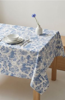 Візерункова скатертина - індиго