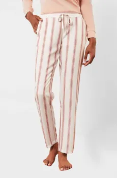 Женские белые брюки в полоску YAEL Белый XL Etam 6528372