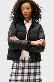 Женская черная куртка PCKBL HOOD Черный S Tommy Jeans DW0DW21619