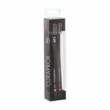 Набор зубных щеток Curaprox Duo Black Is White черные, 2 шт Набор зубных щеток Curaprox Duo Black Is White черные, 2 шт