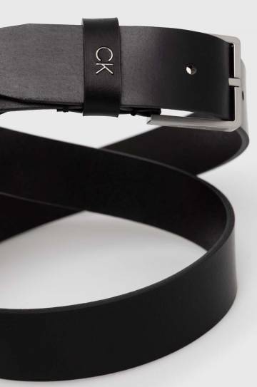 Кожаный ремень Calvin Klein мужской цвет чёрный K50K510083 Кожаный ремень Calvin Klein мужской цвет чёрный K50K510083