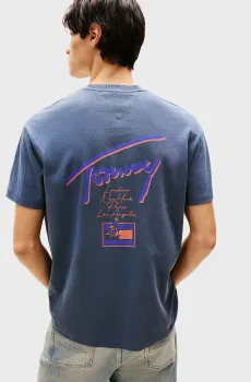 Мужская темно-синяя футболка GRAPHIC TEE Синий M Tommy Jeans DM0DM20768