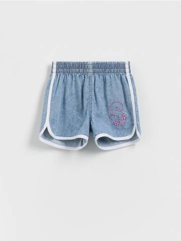 Reserved - Джинсові шорти з лампасом - синій - 704DU-50J