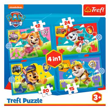 Пазли Trefl Paw Patrol Запуск цуценят 4 в 1 (34628)