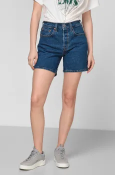 Женские синие джинсовые шорты 501® MID THIGH Синий 26 Levi’s® 85833;0007