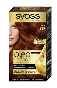Безаммиачная стойкая краска для волос SYOSS Oleo Intense с маслом-активатором 5-77 Глянцевая бронза, 115 мл