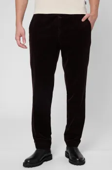 Мужские темно-коричневые вельветовые брюки Коричневый 50 BOSS 50557921;244