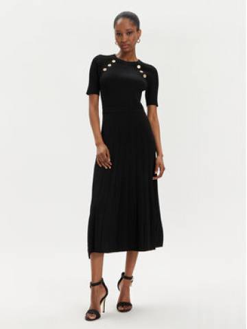 MICHAEL Michael Kors Трикотажна сукня MS480U033D Чорний Regular Fit MICHAEL Michael Kors Трикотажна сукня MS480U033D Чорний Regular Fit
